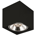 Moderne 1-Spot-Lampe, rechteckig, schwarz, 12 W