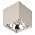 Moderne 1-Spot-Lampe, rechteckig, weiß, 12 W