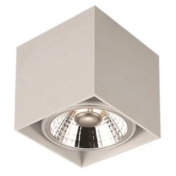 BOX-1L foco de techo cuadrado blanco AR110 12W