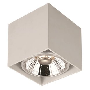 Moderne 1-Spot-Lampe, rechteckig, weiß, 12 W