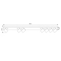 Fantasia Fantasia Nysit Deckenleuchte, 7x GU10 4,5W LED dimmbar, schwarz, 1135 x 120 x 120 mm, 2800K