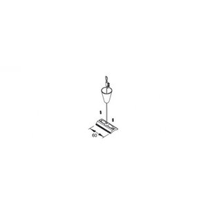Fantasia suspension set for track lighting 5m, white or silver