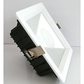 Spot encastrable LED carré 20W blanc COB 180mmx180mm plexi