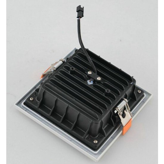 Inbouwspot LED vierkant 20W wit COB 180mmx180mm plexi