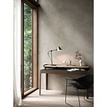 Black table lamp in metal and aluminium with E27 socket, max 40W, height 53.1 cm, shade Ø15 cm, IP20, 250 cm textile cable