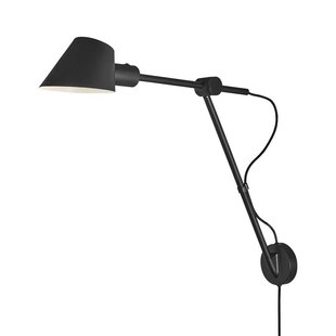 Moderne, minimalistische en multifunctionele design wandlamp - zwart