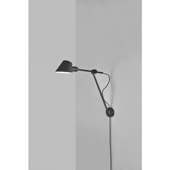 Applique murale au design moderne, minimaliste et multifonctionnel - noire