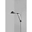 Aplique STAY orientable, portalámparas E27 máx. 60W (bombilla no incluida), metal negro, altura 54,5 cm, proyección 72,3 cm