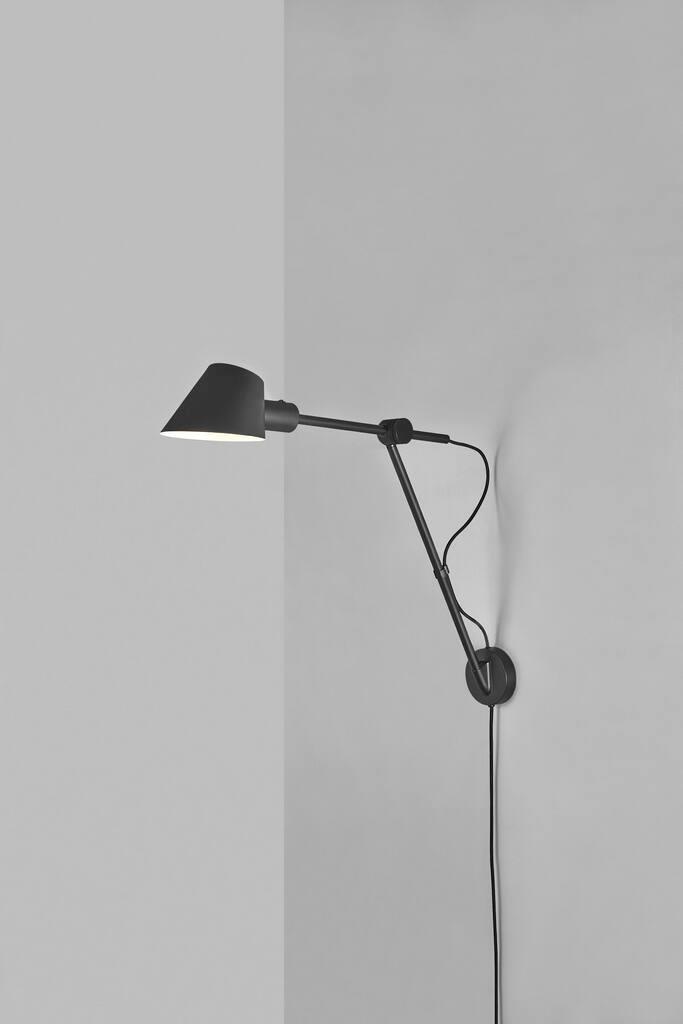 Moderne, minimalistische – | schwarz Design-Wandleuchte und multifunktionale