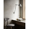 Stay wall lamp by Nordlux, adjustable arm, grey metal with aluminium, E27 socket max. 60W, IP20, height 54.5 cm