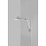 Stay wall lamp by Nordlux, adjustable arm, grey metal with aluminium, E27 socket max. 60W, IP20, height 54.5 cm