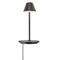 Verstelbare design wandlamp zwart - aluminium/kunststof, LED-module 14,5W inbegrepen, dimbaar, IP20, 44,5x22 cm
