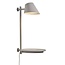 Applique murale grise en aluminium, module LED 14,5W intégré, dimmable, IP20, hauteur 44,5 cm