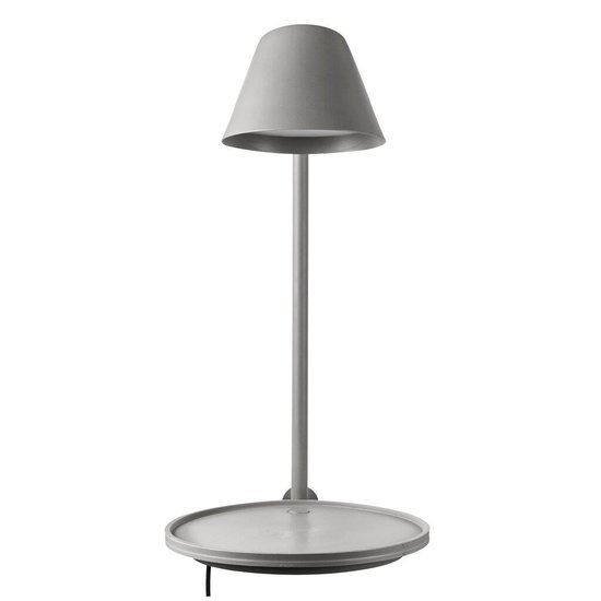 Applique murale grise en aluminium, module LED 14,5W intégré, dimmable, IP20, hauteur 44,5 cm