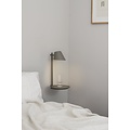 Gray aluminium wall lamp with built-in 14.5W LED module, dimmable, IP20, height 44.5 cm