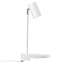 Adjustable GU10 wall lamp in white metal, Ø6 cm shade, 42.9 cm high, IP20, class 2, max. 15W (bulb not included)