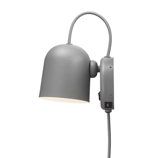 Moderne, tijdloze en deens design wandlamp - grijs