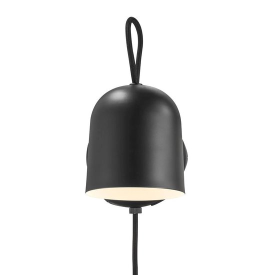 Angle GU10 wandlamp, verstelbaar en richtbaar, grijs metaal met kunststof detail, IP20, hoogte 19,1 cm, lichtbron niet inbegrepen