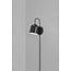 Angle GU10 wall light, adjustable and directional, grey metal with plastic detail, IP20, height 19.1 cm, bulb not included