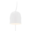 Applique murale Angle orientable avec douille GU10, max. 25W (ampoule non incluse), métal, blanc/télégris, IP20
