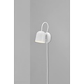 Angle verstellbare Wandleuchte mit GU10-Fassung, max. 25W (Leuchtmittel nicht enthalten), Metall, weiß/telegrau, IP20