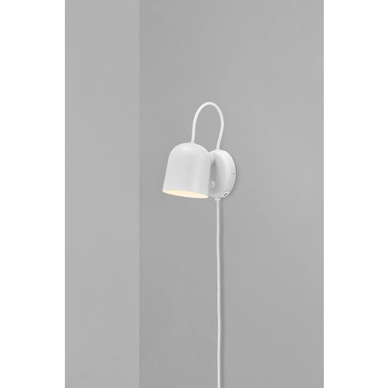 Angle adjustable wall light with GU10 fitting, max. 25W (bulb not included), metal, white/telegrey, IP20