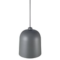 Lámpara colgante Angle 25 E27, metal gris con pantalla orientable, cable textil gris de 300 cm, altura 31,5 cm, IP20