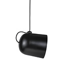 Angle 25 Hängelampe aus schwarzem Metall, schwenkbarer Schirm, E27-Fassung max. 60W, IP20, Höhe 31,5 cm, dimmbar mit kompatibler Lampe