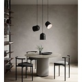 Angle 25 Hängelampe aus schwarzem Metall, schwenkbarer Schirm, E27-Fassung max. 60W, IP20, Höhe 31,5 cm, dimmbar mit kompatibler Lampe