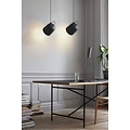 Angle 25 suspension en métal noir, abat-jour orientable, culot E27 max. 60W, IP20, hauteur 31,5 cm, dimmable avec ampoule compatible