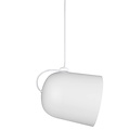 Pendant lamp industrial, directional and contemporary look - white/telegrey