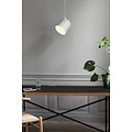 Pendant lamp industrial, directional and contemporary look - white/telegrey