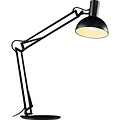 Tafel-, wand- en bureaulamp zwart metaal, 52 cm, E27, dimbaar met geschikte lamp, IP20, lichtbron niet inbegrepen.