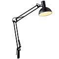 Table, wall and desk lamp in black metal, 52 cm, E27 fitting, dimmable with suitable bulb, IP20, bulb not included.