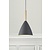 Pendant lamp charming, elegant and sleek design - gray