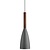 Pendant lamp charming, elegant and sleek design - gray