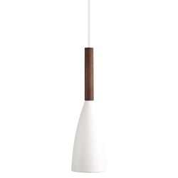 Nordlux Pendelleuchte weiß, klares Design, Holz/Metall