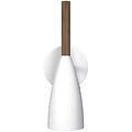Nordlux Aplique Pure blanco, metal con acabado en nogal aceitado, portalámparas GU10, orientable 350°, inclinable 90°, 260mm de alto, incluye cable de 180cm con interruptor