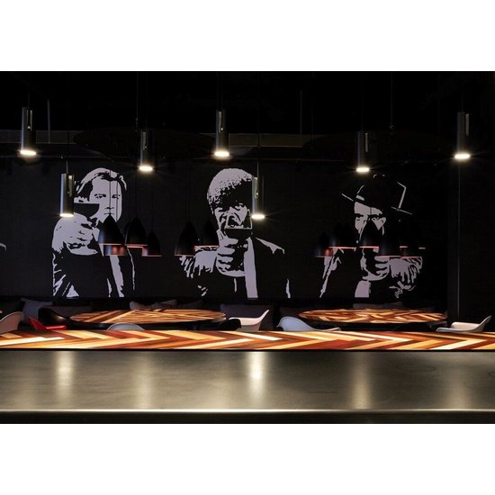 Minimalist, elegant, adjustable ceiling lamp - black