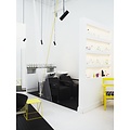 Minimalist, elegant, adjustable ceiling lamp - black
