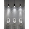 Nordlux MIB 6 pendant light in black metal, 350° adjustable, GU10 socket (bulb not included), tube diameter 60mm, height 270mm, cable 300cm, IP20