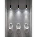 Zylindrische Deckenleuchte aus schwarzem Metall, GU10-Fassung max. 8W, verstellbare Hängehöhe 300 cm, dimmbar, IP20
