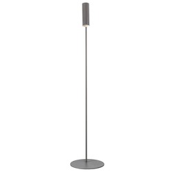 Stehlampe von skandinavischer Eleganz, schlank und verstellbar - grau