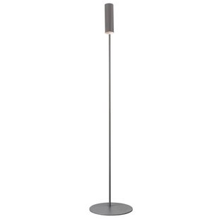 Lámpara de pie de elegancia escandinava, delgada y orientable - gris