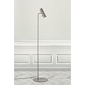 Lampadaire design scandinave, orientable, métal gris, 141 cm, douille GU10, gradable