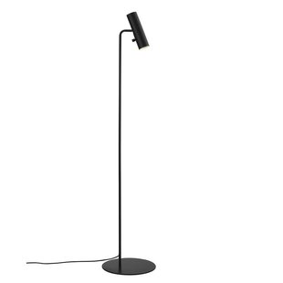 Lámpara de pie de elegancia escandinava, delgada y ajustable - negro