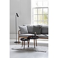 Floor lamp of Scandinavian elegance, slim and adjustable - black