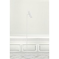 Nordlux lámpara de pie escandinava blanca, fina y giratoria, altura 141cm, pantalla Ø6cm, casquillo GU10
