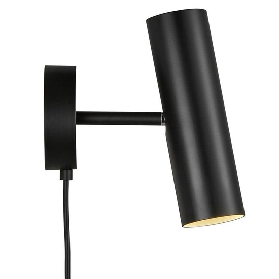 Minimalist, elegant, adjustable wall lamp - black