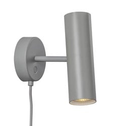 Wandlamp cilinder verstelbaar GU10 grijs metaal IP20